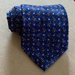 Christian Dior Monsieur Dark Blue Patterned Tie